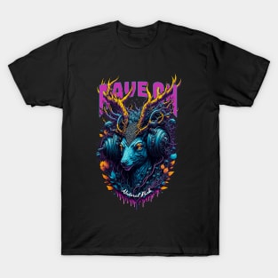 DEER RAVE ON TECHNO T-Shirt